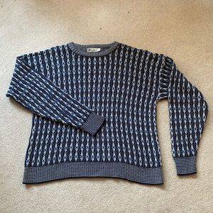 Vintage Ron Chereskin blue knit sweater